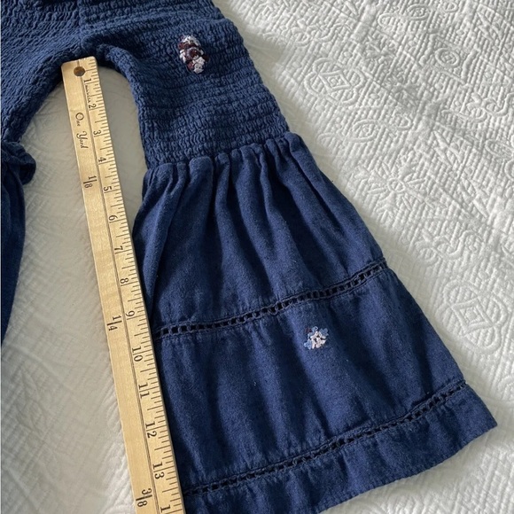 Free People COUNTING DAISES
Smocked Embroidered Off Shoulder Mini Dress - Picture 2 of 12